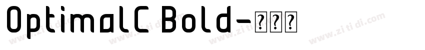 OptimalC Bold字体转换